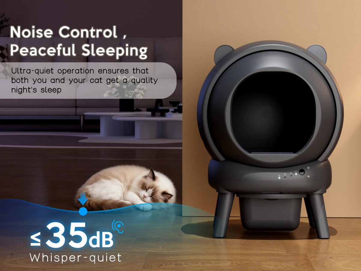 Cumridge Self-Cleaning Litter Box for multi-cat households.