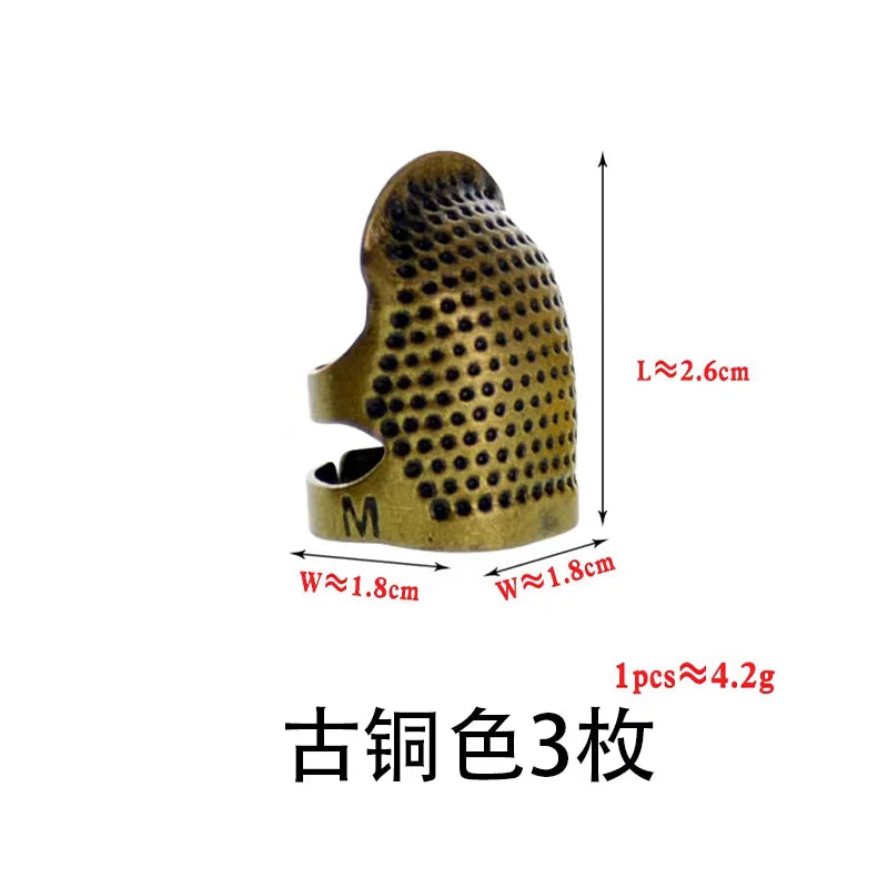 Sewing Thimble, Vintage Needle