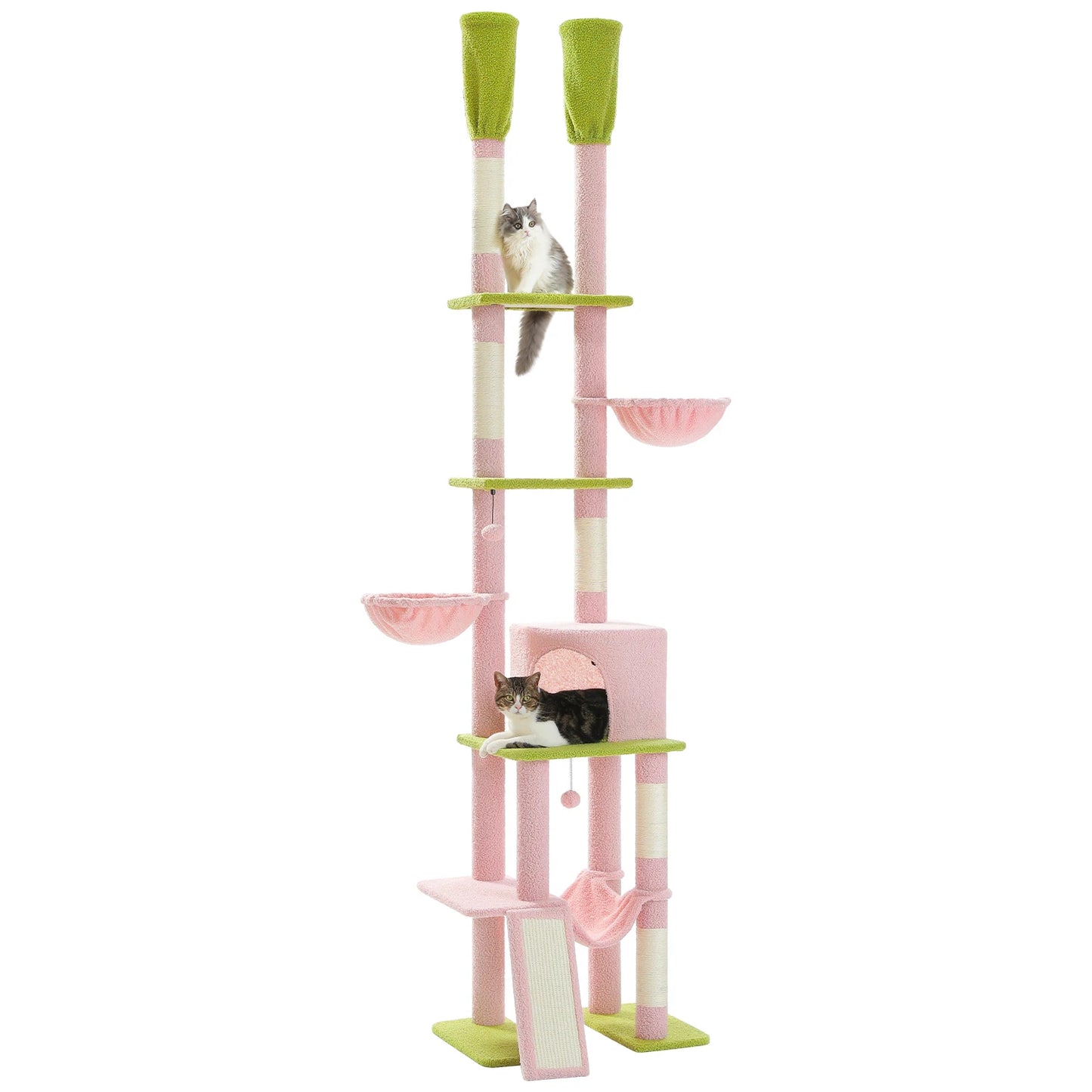 7 Tiers Cat Climbing Tree with Cozy Hammocks