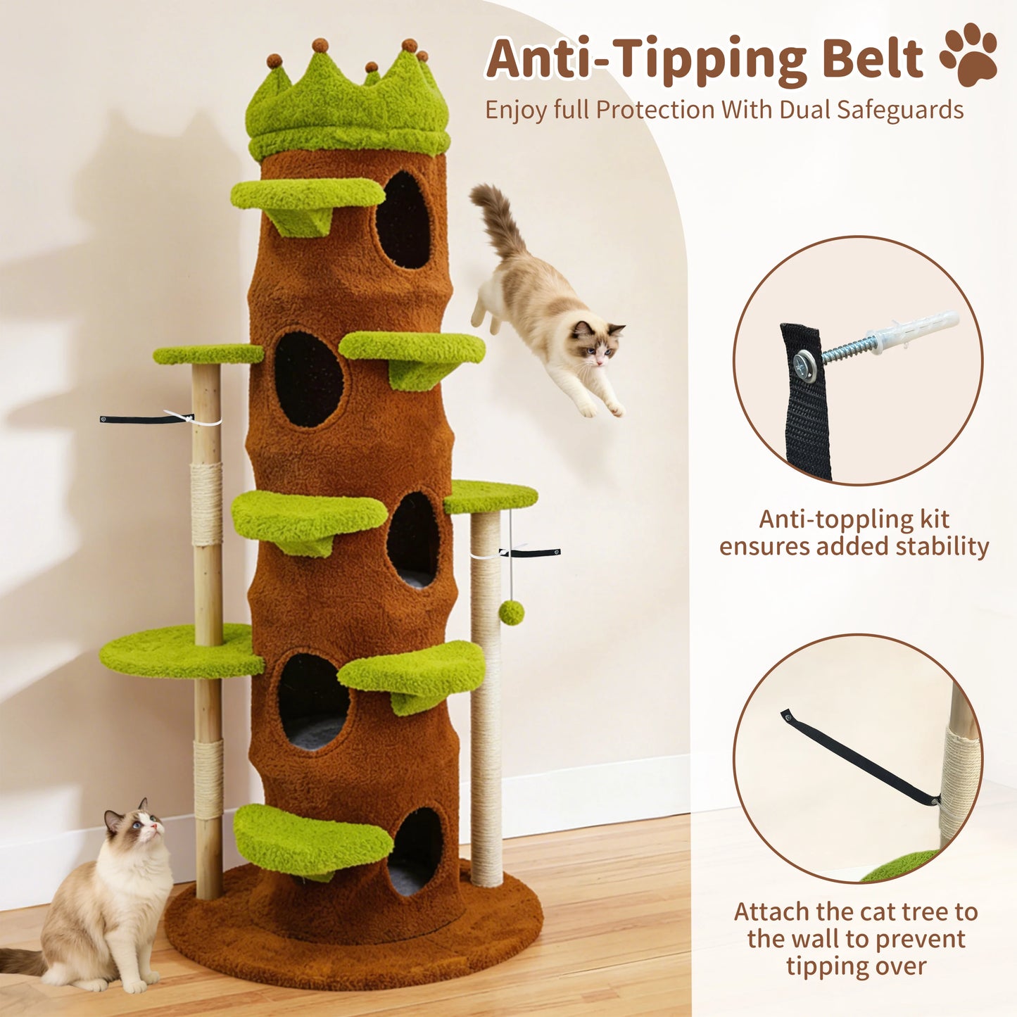 Cat Tree Tower with Scratching Post