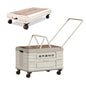 Heavy-Duty Foldable Storage Cart with 4 Silent Wheels