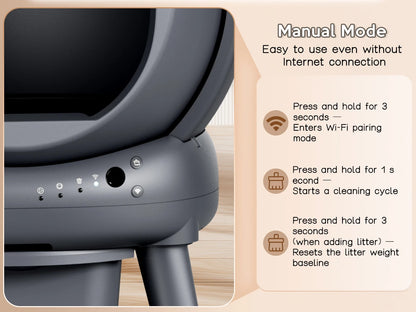 Cumridge Self-Cleaning Litter Box for multi-cat households.