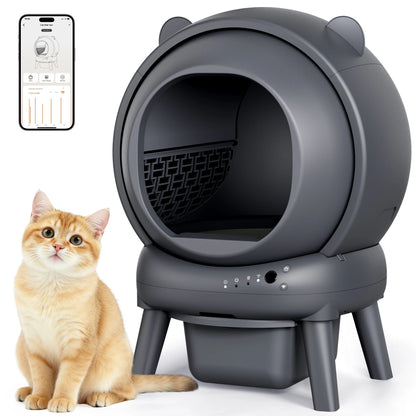 Cumridge Self-Cleaning Litter Box for multi-cat households.