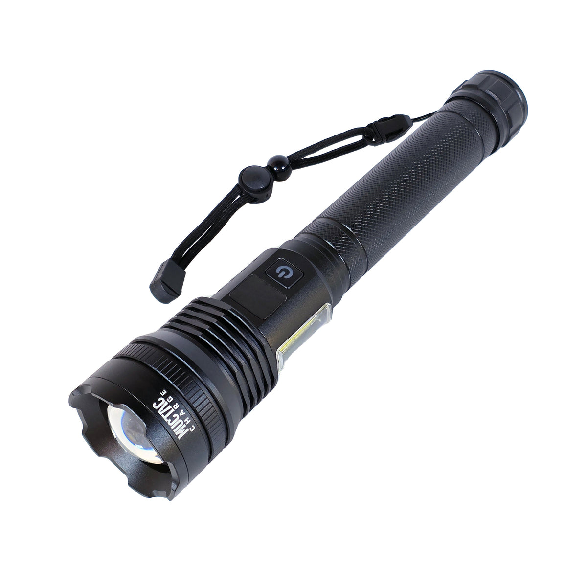 Muctac CHARGE Flashlight, 5000+ LMS, Zoomable, LED, USB, IP65, Aluminum Alloy