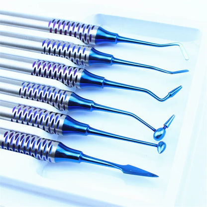 6pcs/set Dental  Spatula Titanium  Dentistry Instrument