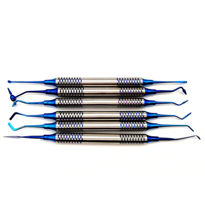6pcs/set Dental  Spatula Titanium  Dentistry Instrument