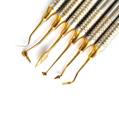 6pcs/set Dental  Spatula Titanium  Dentistry Instrument