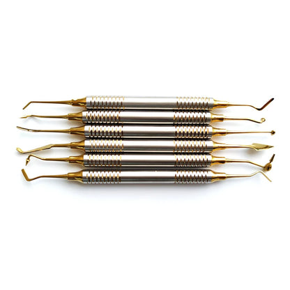6pcs/set Dental  Spatula Titanium  Dentistry Instrument