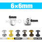 Metal Double Cap Rivets For Leathercraft Repair