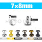 Metal Double Cap Rivets For Leathercraft Repair