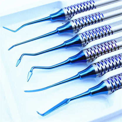 6pcs/set Dental  Spatula Titanium  Dentistry Instrument