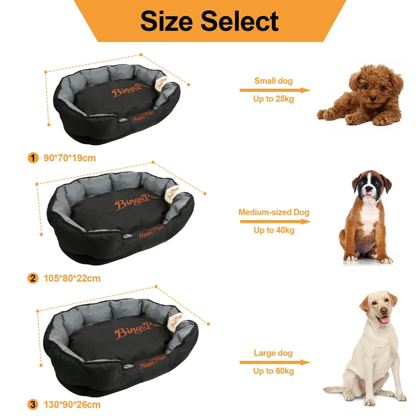 Extra Large Jumbo Orthopedic Sofa Dog Bed