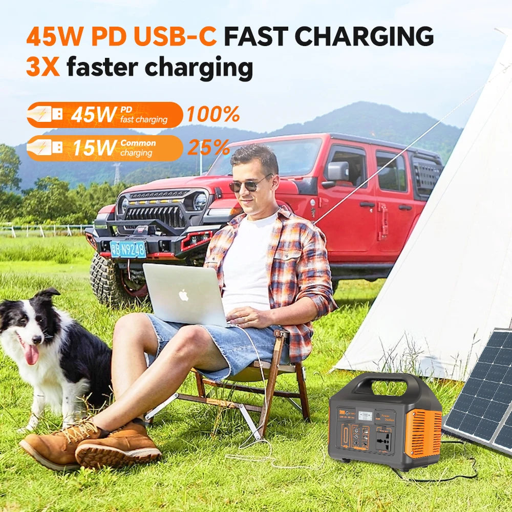Portable Solar Generator  Backup Power Bank