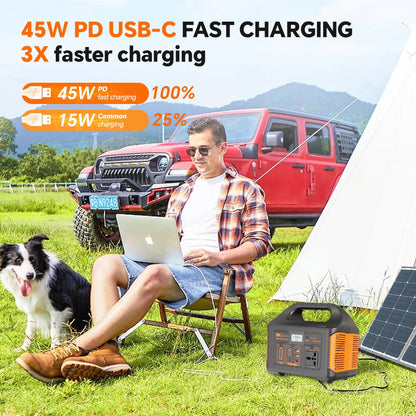 Portable Solar Generator  Backup Power Bank