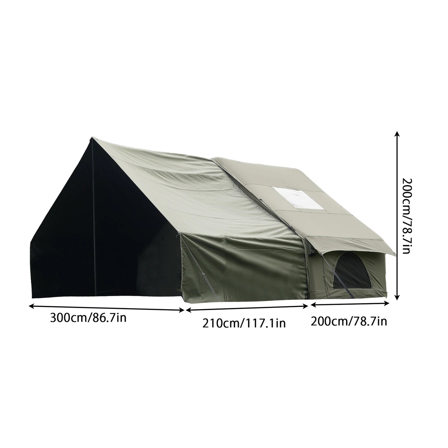 Inflatable Camping Tent with Skylight
