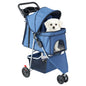 Foldable Pet Stroller for Small Dogs and Cats