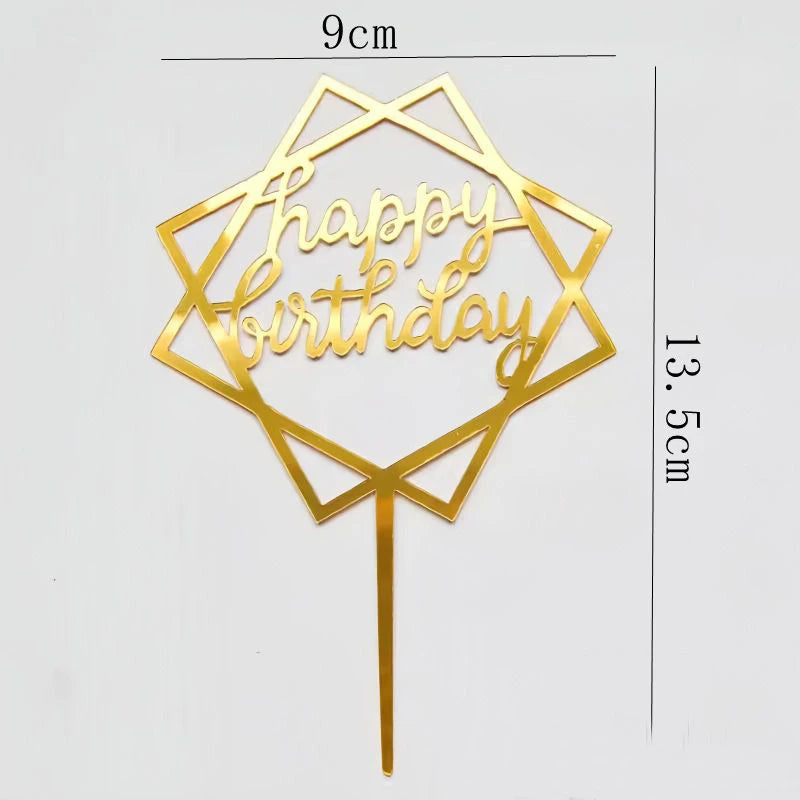 Happy Birthday Cake Topper