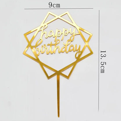 Happy Birthday Cake Topper