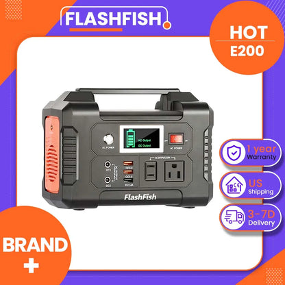 Portable Power Station,  Solar Generator,  Battery Backup for Camping