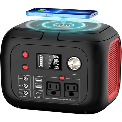 Portable Power Station, 110V AC Outlets For Camping