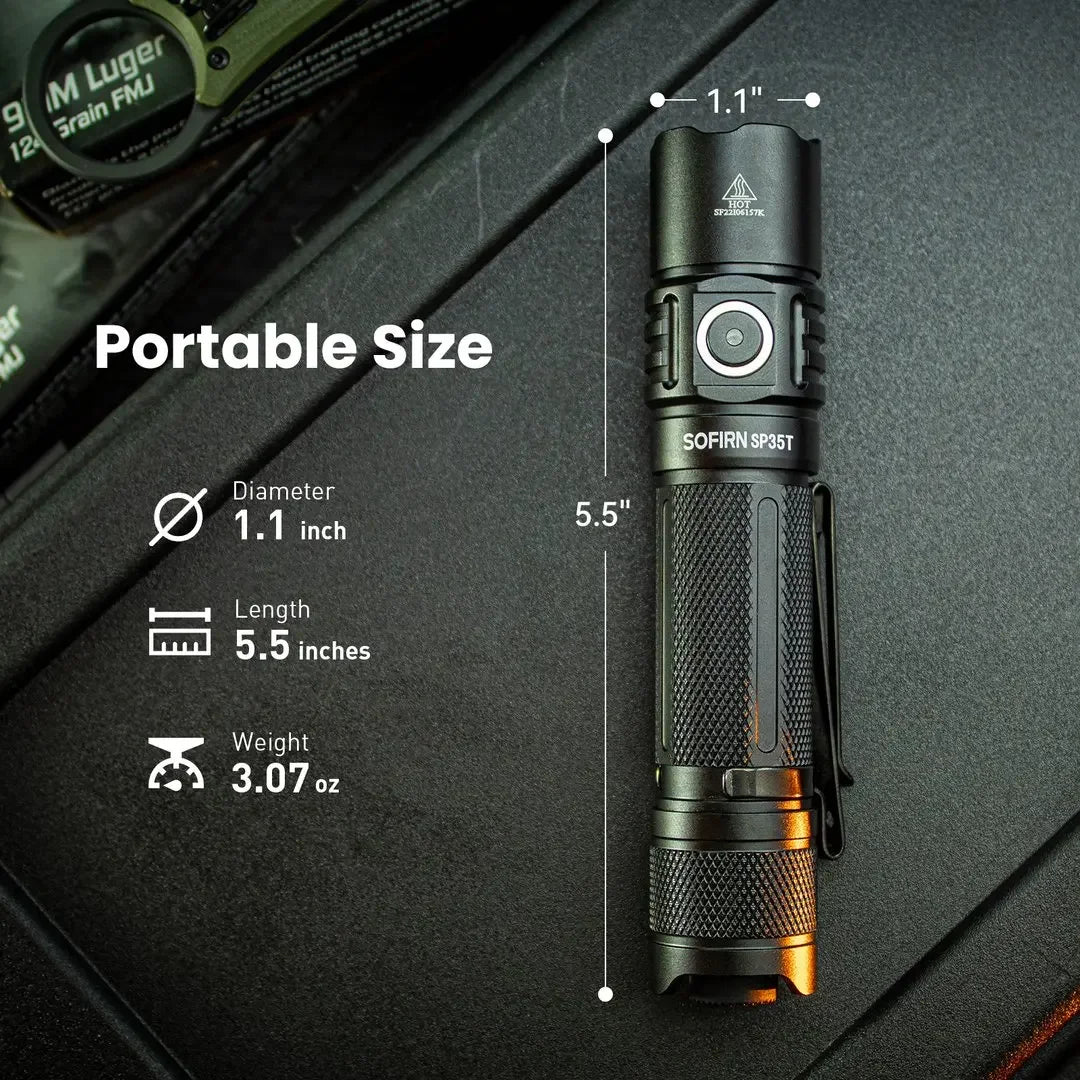 Flashlight, LED, USB C Rechargeable Torch