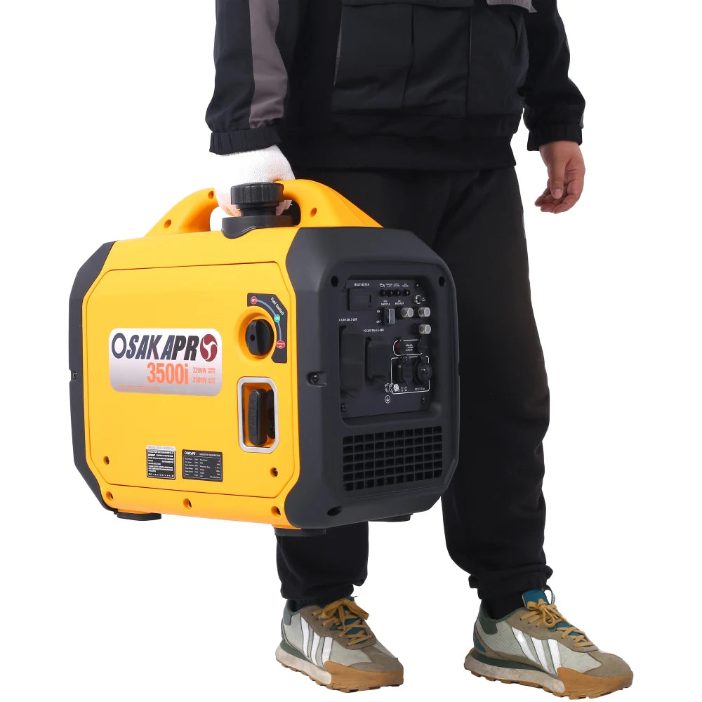 3500 Watt Portable Inverter Generator Gas Powered, Outdoor, Camping