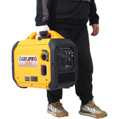 3500 Watt Portable Inverter Generator Gas Powered, Outdoor, Camping