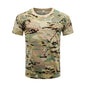 Camouflage T-shirt Men Breathable Tactical Combat