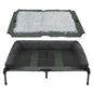 Raised Dog Bed with Cooling Breathable Mat and Soft Plush Mat