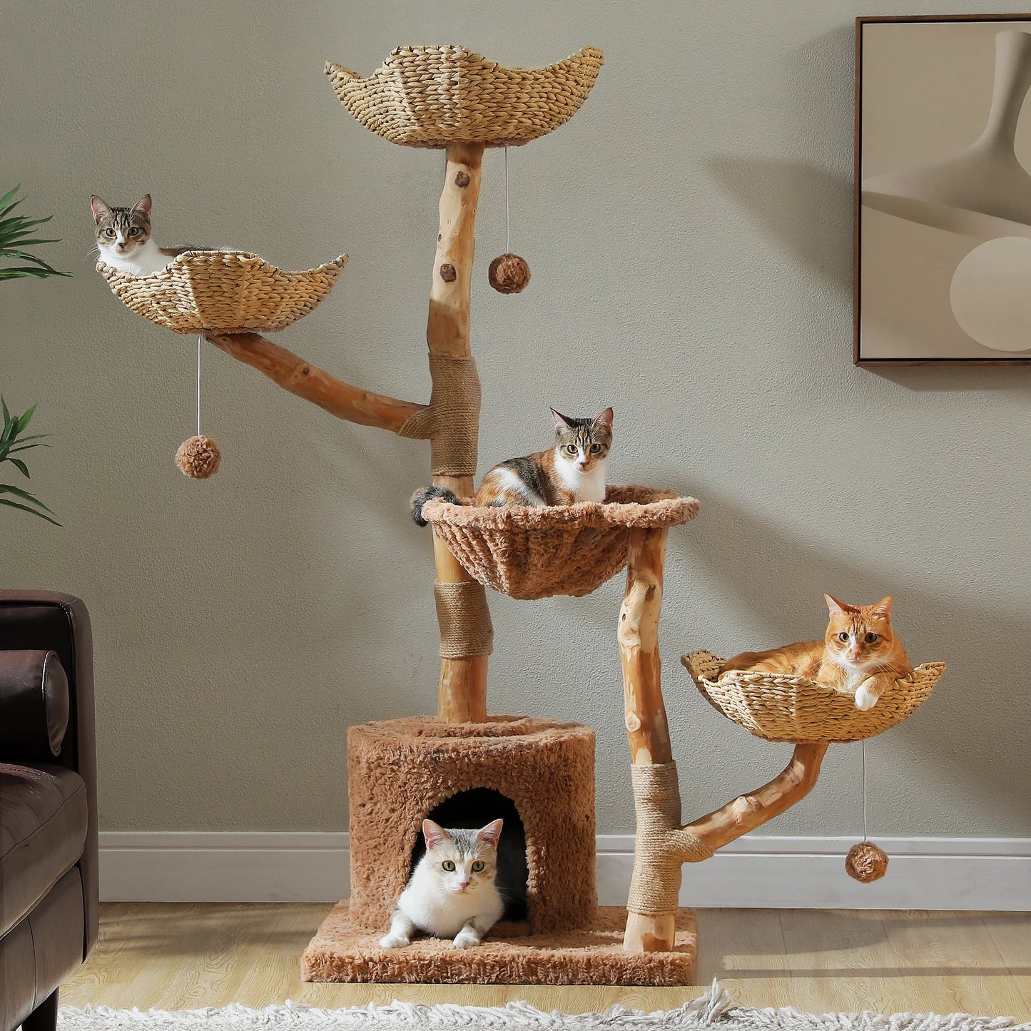 Cat Tree Tower with Sisal Scratching Post