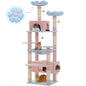 Cat Tree Tower With Sisal-Covered Scratching Posts, Hammock