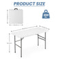 Heavy Duty Foldable Table with Carrying Handle