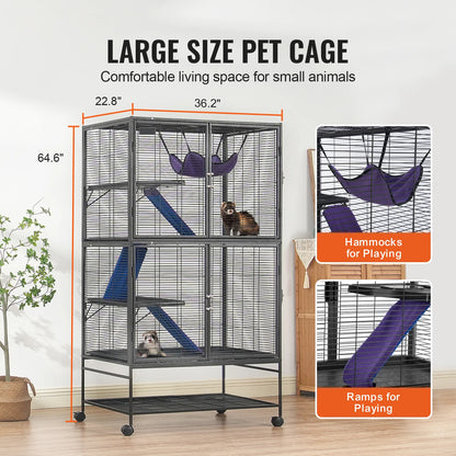 Rolling Small Animal Cage for Rats Hamster Guinea Chinchilla