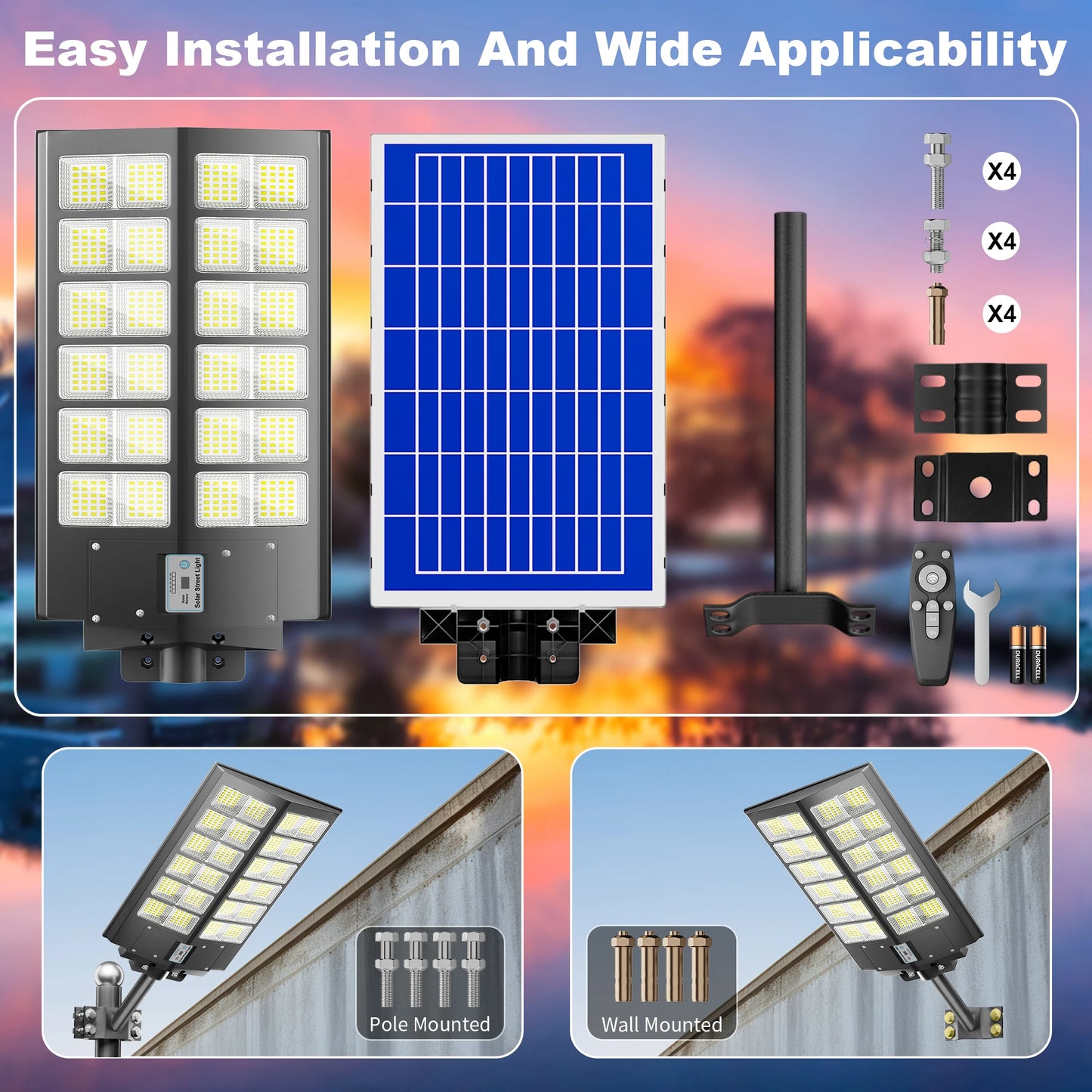 waterproof solar street lights.