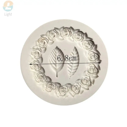 Rose Garland Silicone Fondant Mold For Cake