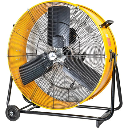 30 Inches 12350 CFM Floor Drum Fan, DC Brushless Motor