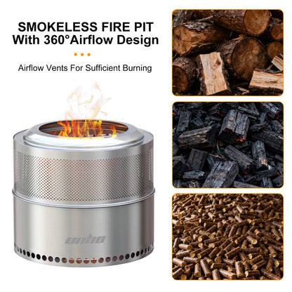 Wood Burning Firepit, Outdoor Camping Firewood Stove