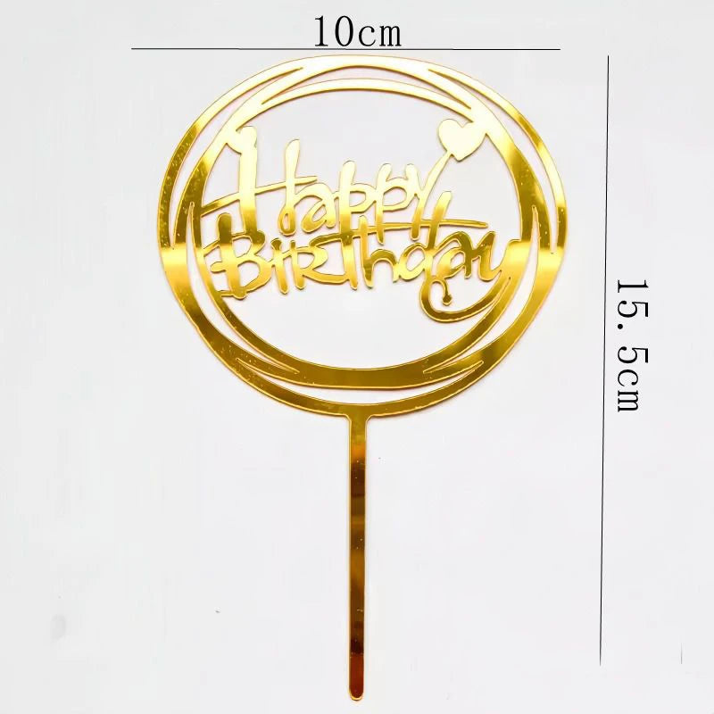 Happy Birthday Cake Topper