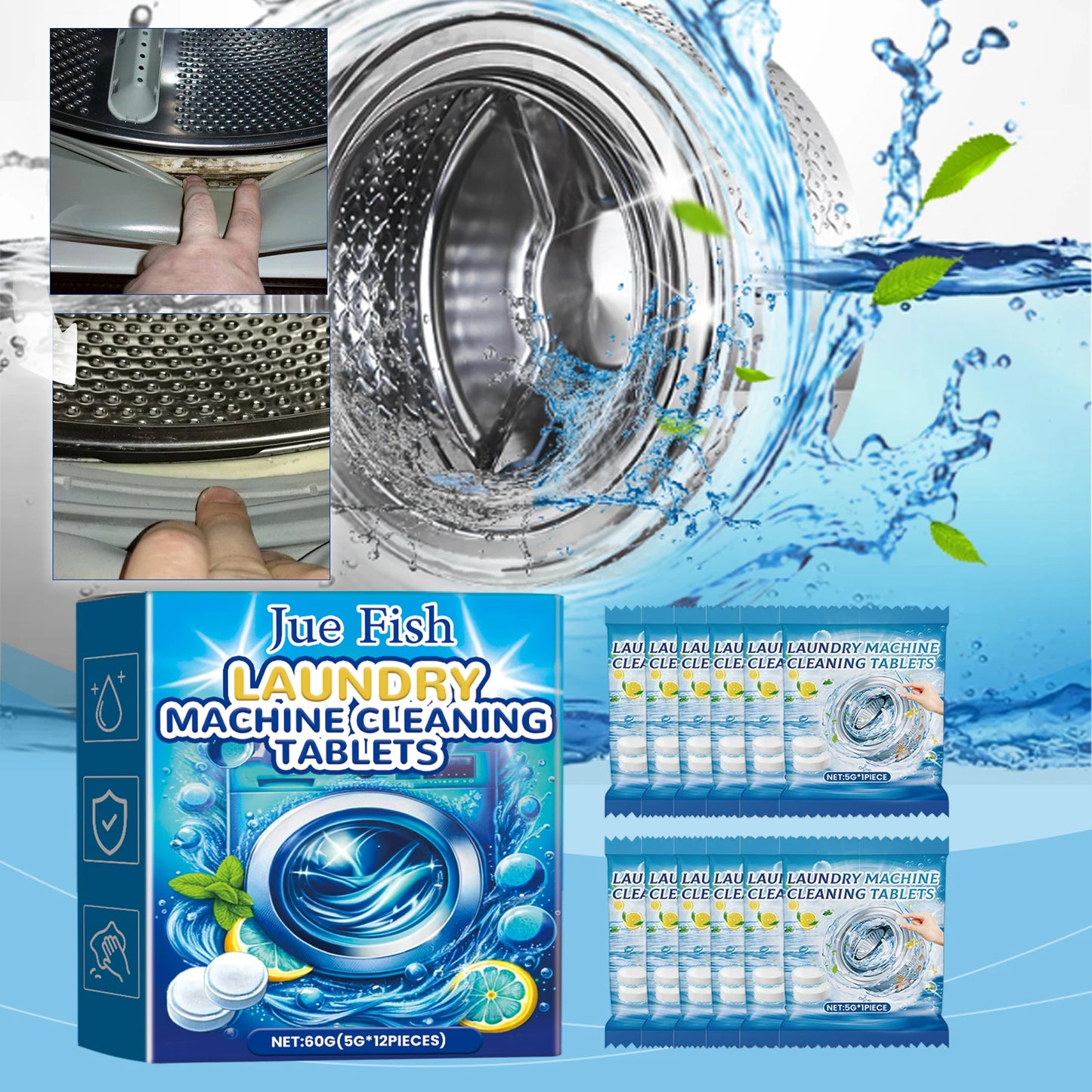 Washing Machine Cleaning  Tablets Deeply Cleans