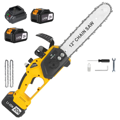 12 Inch  Chainsaw Handheld Electric  with Batteries