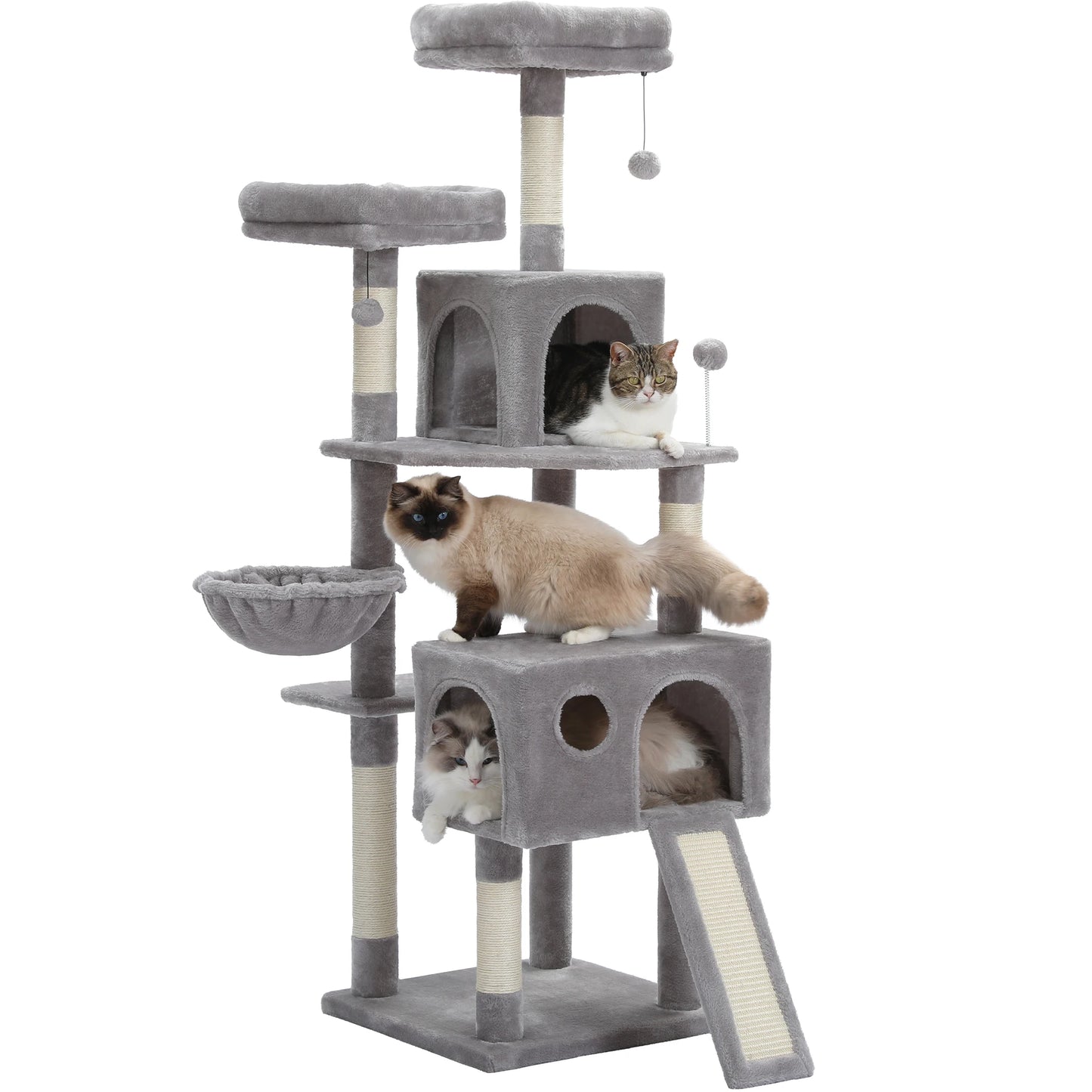 Multi-Level Cat Tree Tower with Sisal Scratching Post