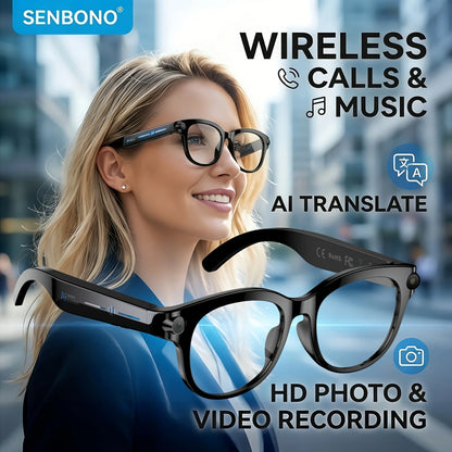 Smart Glasses With Camera,  Charger, 100+language Translation, Bluetooth