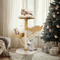 Cat Climbing Tree Solid Wood Activity Center
