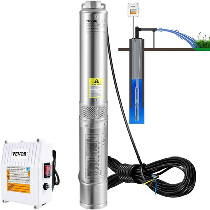 Deep Well Submersible Pump, 3HP 230V/60Hz