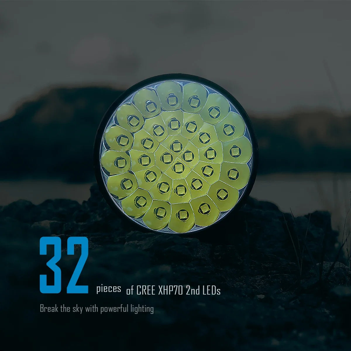 200000 Lumen High Power LED Flashlight