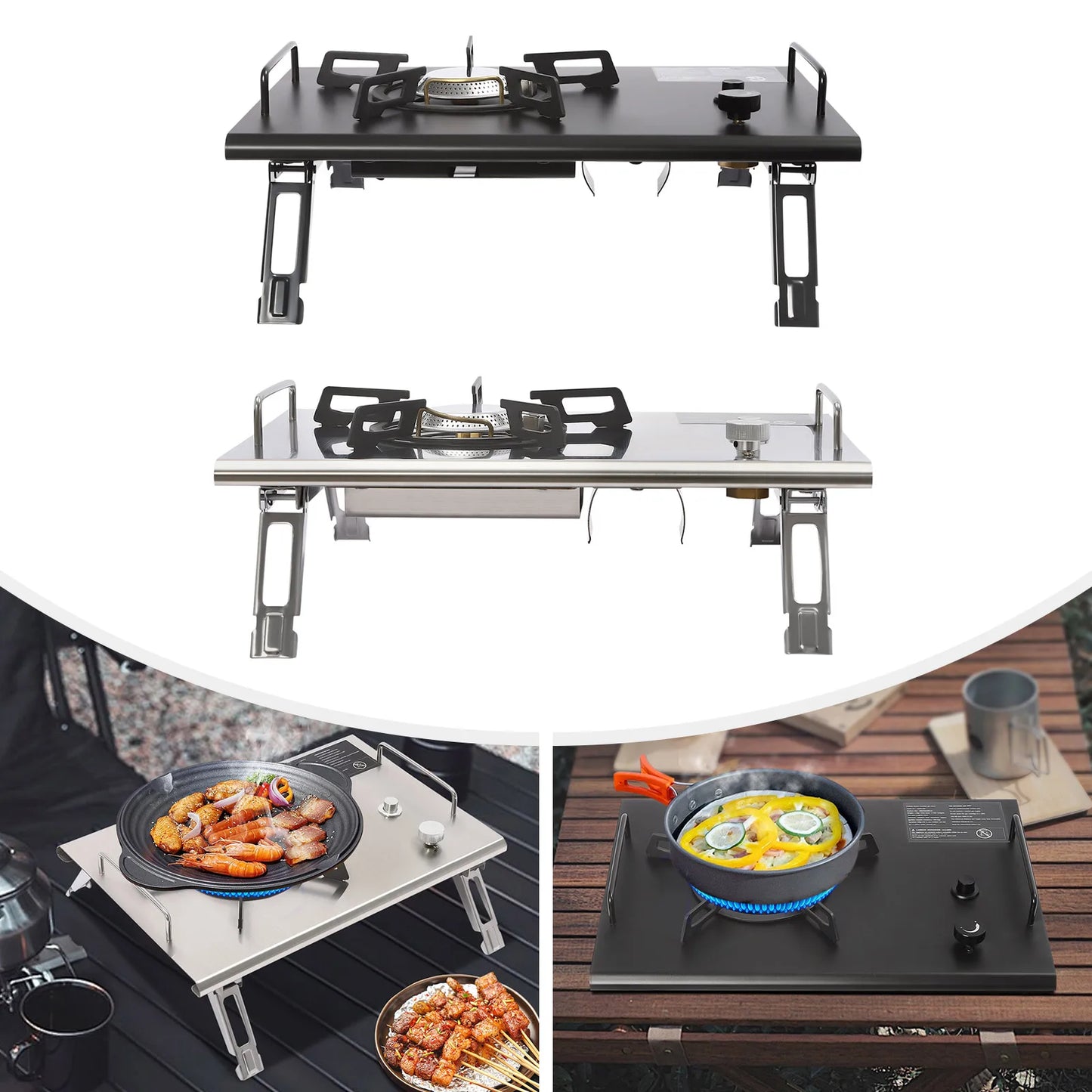 Portable Gas Stove Foldable for Outdoor Hiking
