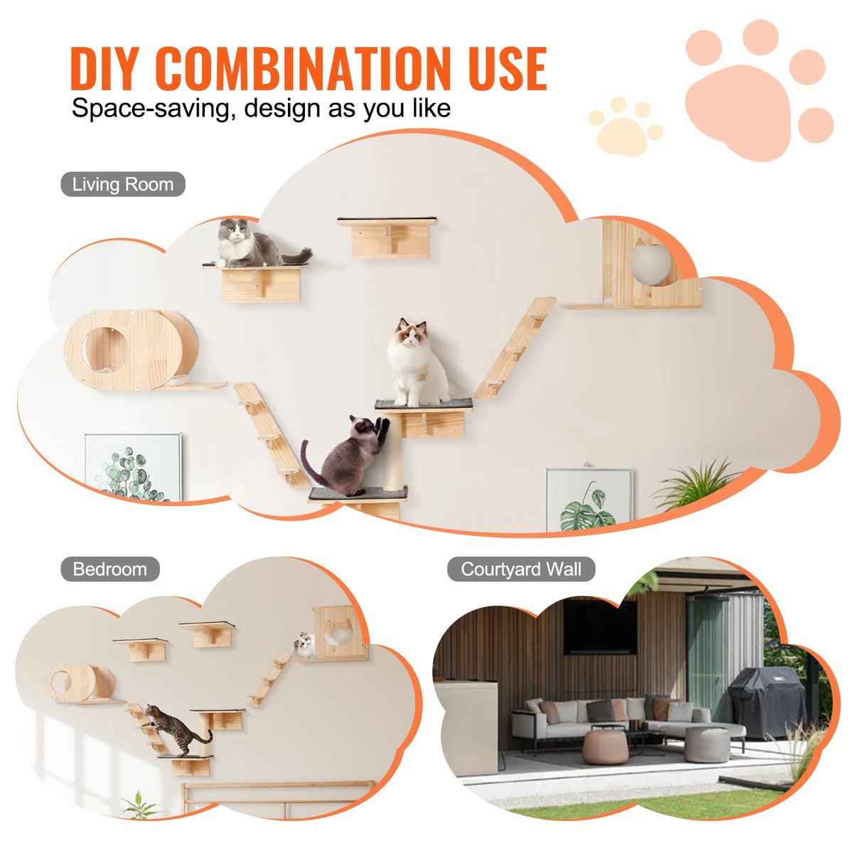 Wall Mounted Cat Shelves Cat Wall Shelves and Perches