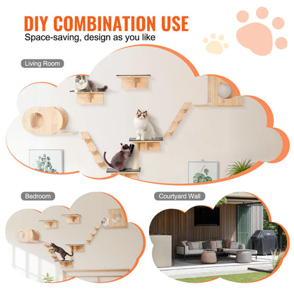Wall Mounted Cat Shelves Cat Wall Shelves and Perches