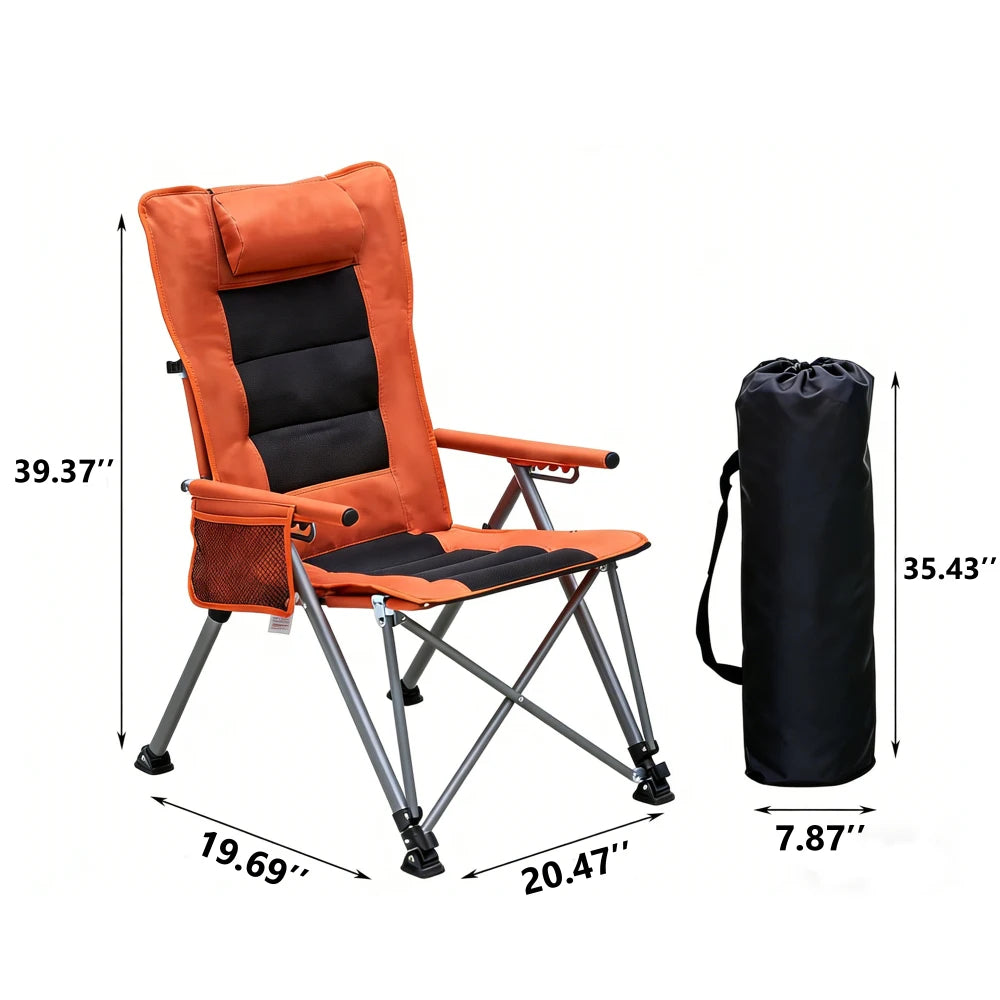 5-Position Adjustable Reclining Camping Chair