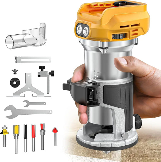 Cordless Compact Router, for Woodworking